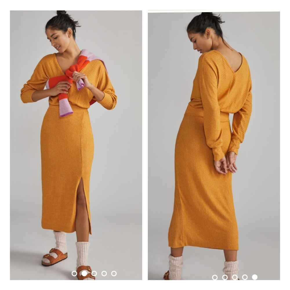 Daily Practice by Anthropologie Barre Midi Dress Size L